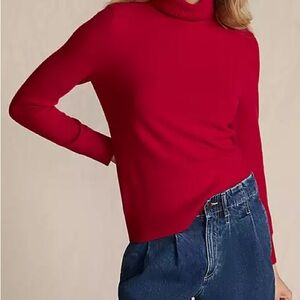 Charters Club Elegant Cashmere Maroon Red Turtleneck Sweater M. (Run Small )